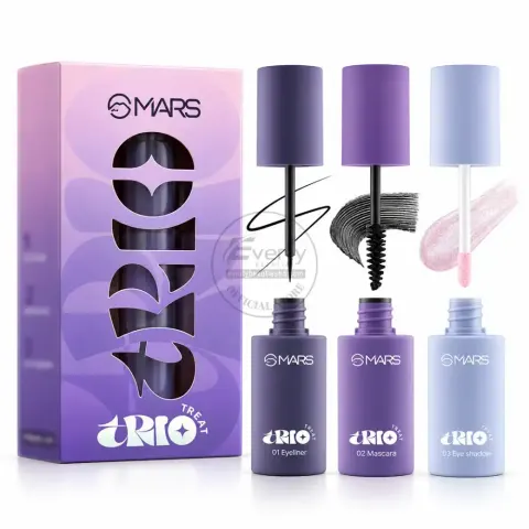 MARS Trio Treat 3-In-1 Eye Makeup Kit with Eyeliner, Mascara & Glitter Eyeshadow - 24.5g — Mars