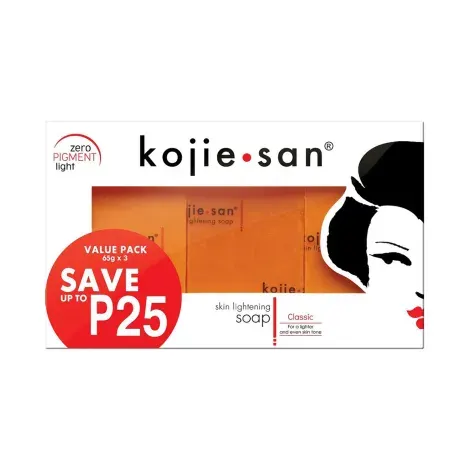 Kojie San Skin Lightening Kojic Acid Whitening Soap 3 x 65g — KOJIE SAN body care product