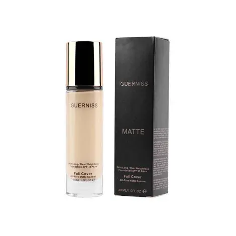 Gueriness Full Cover Matte Foundation - 7.0 Tan — GUERNISS makeup product