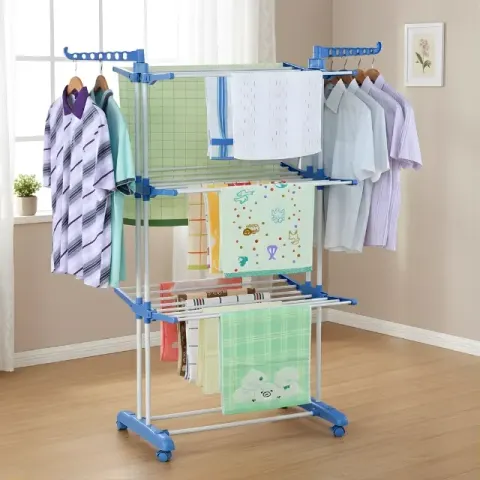 Double Pole Cloth Drying Stand