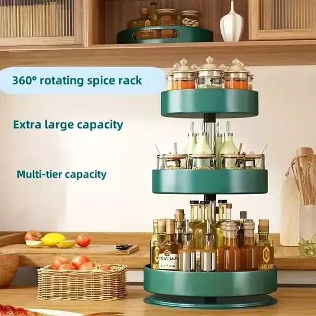 360-Degree Rotating Spice Rack