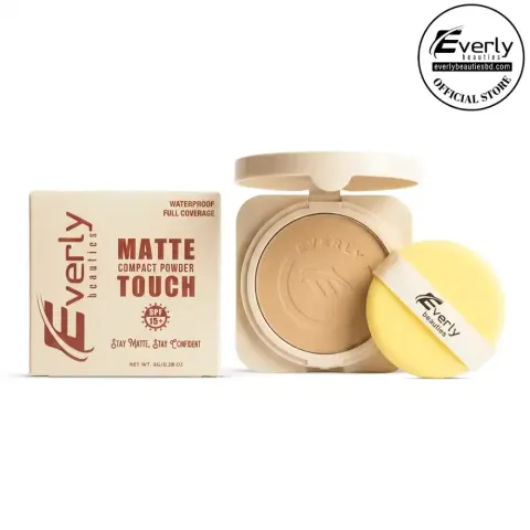 Everly Beauties Matte Touch Compact Powder with SPF15++ — Everly Beauties