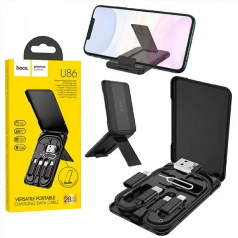HOCO U86 Multifunctional 3 in 1 Treasure Charging Data Cable Storage Bag Case — Hoco