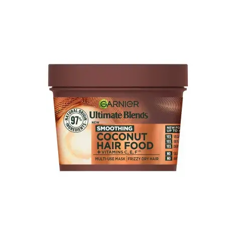 Garnier Ultimate Blends Smoothing Coconut Hair Food + Vitamin C,E,F Multi-Use Mask 400ml — GARNIER hair care product