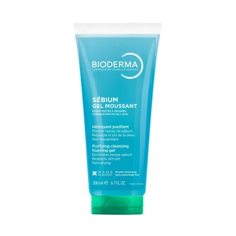 Bioderma Sébium Gel Moussant Purifying Cleansing Foaming Gel 200ml – Combination to Oily Skin
