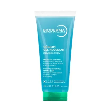 Bioderma Sébium Gel Moussant Purifying Cleansing Foaming Gel 200ml – Combination to Oily Skin