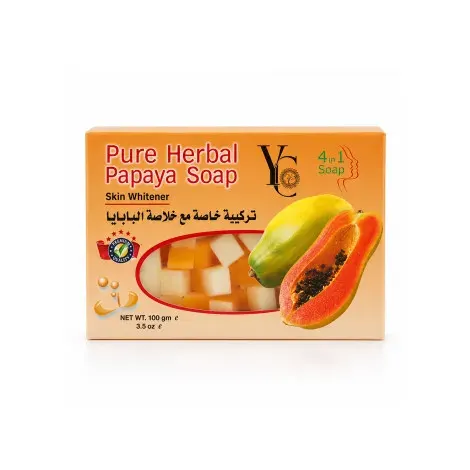 YC Pure Herbal Papaya Skin Whitener 4 in 1 Soap 100g — YC body care product