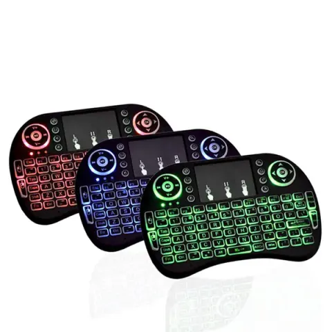 Backlit Mini Keyboard With Touchpad Mouse