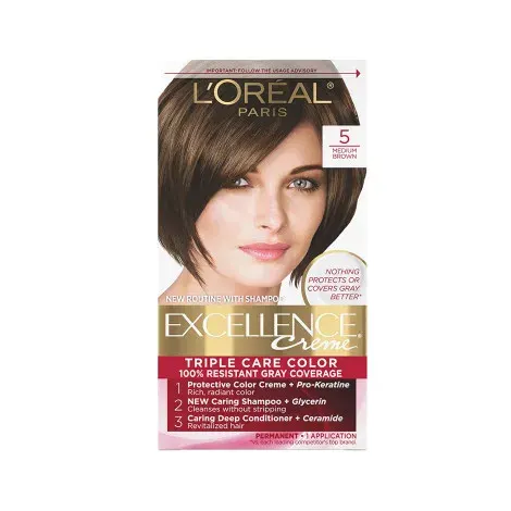 Loreal Hair Colour Excellence - 5 Medium Brown — LOREAL hair care product