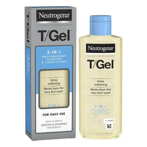 Neutrogena T/Gel 2-In-1 Anti Dandruff Shampoo & Conditioner 250ml — NEUTROGENA hair care product