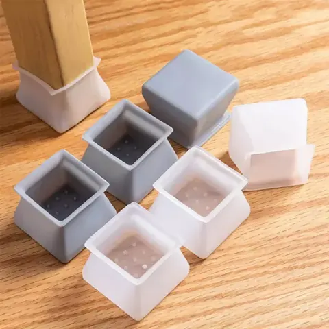 4Pcs Chair Leg Caps Silicone Floor Protector