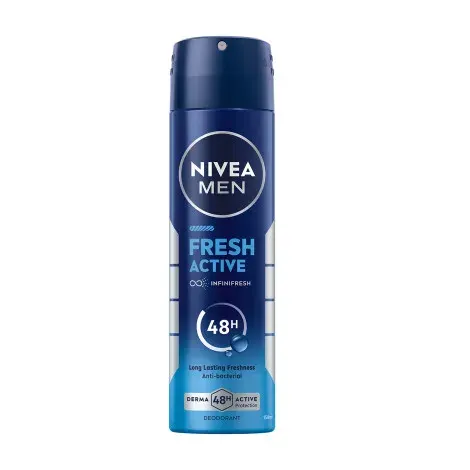 Nivea Men Fresh Active 48h Long Lasting Freshness Deodorent 150ml — NIVEA beauty product