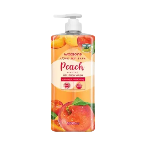 Watsons Love My Skin Peach Scented Gel Body Wash 1000ml — WATSONS body care product