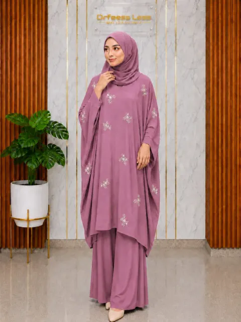 Casual Embroidered Kaftan Set – Premium CEY Fabric - Shopemart
