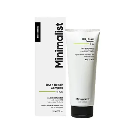 Minimalist B12 + Repair Complex 5.5% Face Moisturizer 50g — MINIMALIST moisturiser