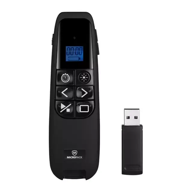 Micropack WPM-03 Black Pocket Wireless Presenter — Micropack
