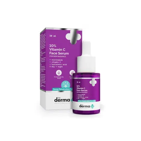 The Derma Co 10% Vitamin C Face Serum 30ml — The Derma Co vitamin C serum, 30ml
