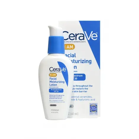CeraVe AM Oil-Free Facial Moisturizing Lotion With Sunscreen SPF30 60ml — CERAVE sunscreen
