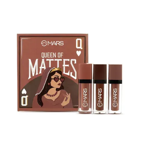 Mars Queen Of Mattes Lipstick Set- 04 Browns — MARS lip colour