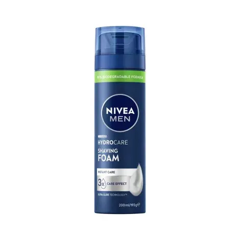 Nivea Men Hydro Care Shaving Foam 200ml — NIVEA grooming product