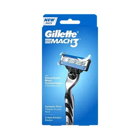 Gillette Mach3 Smoothest Most Comfortable 3 Bladed Razor — GILLETTE grooming product