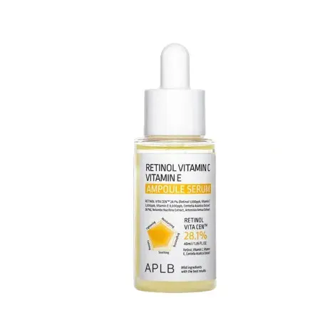 APLB Retinol Vitamin C Vitamin E Ampoule Serum 40ml — APLB face serum