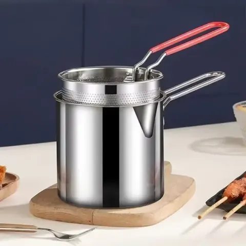 Stainless Steel Deep Fryer with Filter Rack