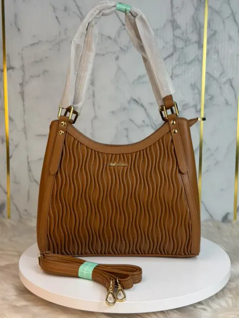 Premium Textured PU Leather Women's Shoulder & Crossbody Handbag - Shopemart 1