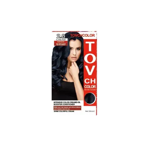 Tovch Hair color 30ml*2 - 2.8 Blue Black — TOVCH hair care product