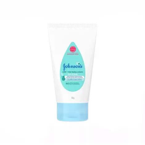 Johnson's Face & Body Milk + Rice Baby Cream 50g — JOHNSON'S moisturiser