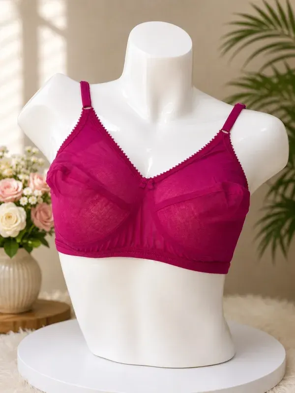 Dragon Non-Padded Non-Wired Cotton Bra Full Coverage C Cup
