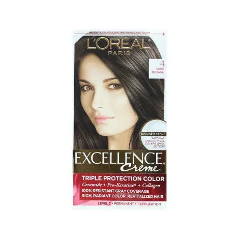 Loreal Hair Colour Excellence - 4 Dark Brown — LOREAL hair care product