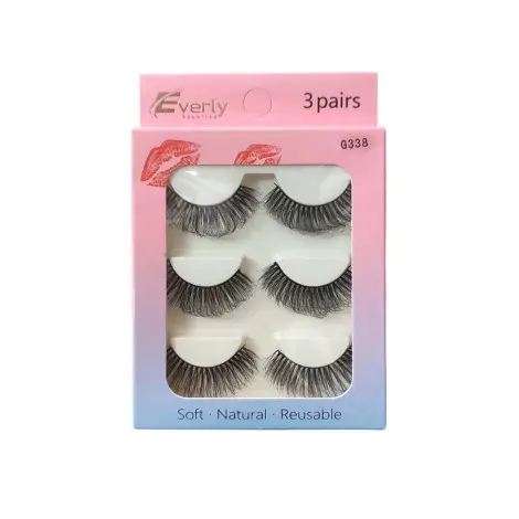 Everly Beauties 3Pair Series False Eyelash - G338 — EVERLY beauty product