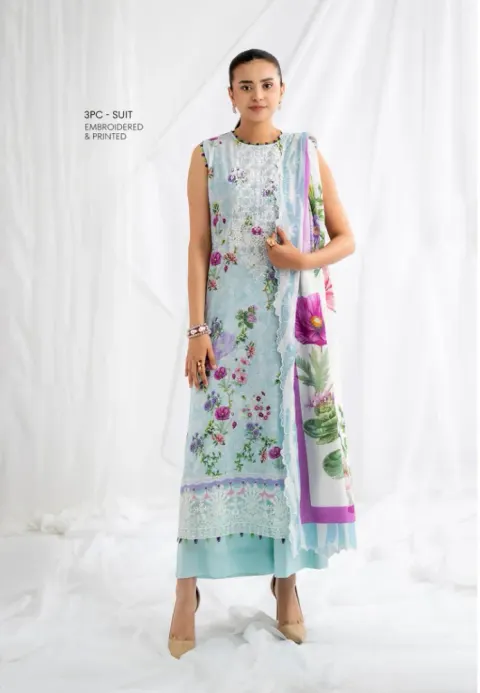 GullJee Rang-e-Haya Lawn - Shopemart 1