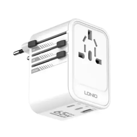 LDNIO Z6 Universal 65W GaN Travel Adapter — LDNIO