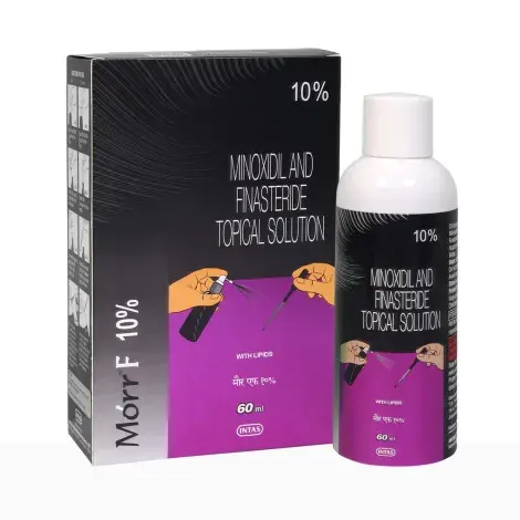 Morr F 10% Minoxidil and Finasteride Topical Solution 60ml — INTAS beauty product