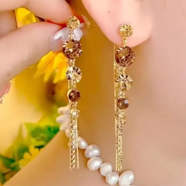 Diamond Cut Long Earrings-10123