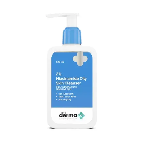 The Derma Co 2% Niacinamide Oily Skin Cleanser 125ml — THE DERMA CO face serum