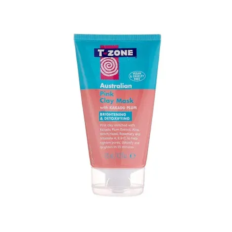 T-Zone Brightening & Detoxifying Australian Pink Caly Mask 125ml — T-ZONE face mask