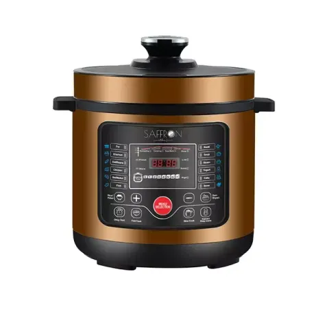 Jusal 6L Electric Pressure Cooker - Golden — Saffron Jusal Ltd