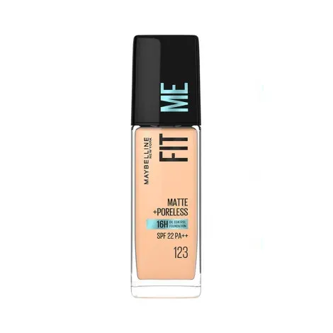 Maybelline Fit Me Matte Poreless 16H Oil Control Foundation - 123 — MAYBELLINE makeup product
