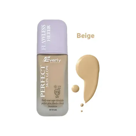 Everly Perfect Skin Glow Flawless Filter Foundation SPF15 - Beige — EVERLY sunscreen
