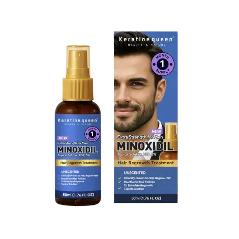 Keratin Queen Extra Strength For Men Minoxidil Hair Regrowth Treatment 50ml — KERATINE QUEEN hair care product