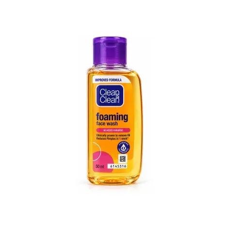 Clean & Clear Foaming Face Wash 50ml — CLEAN & CLEAR face wash