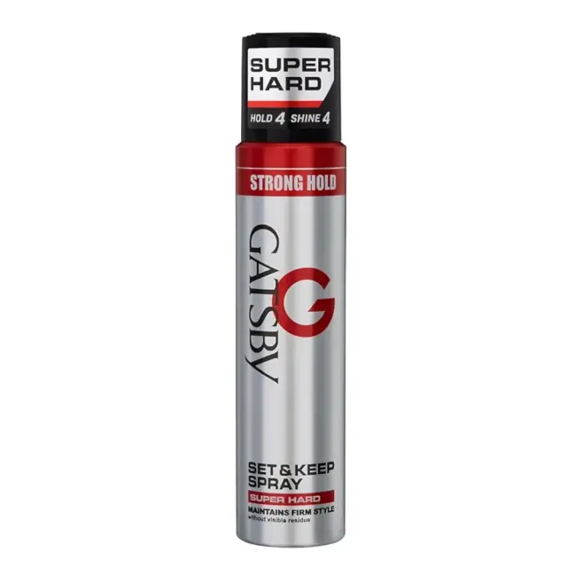 GATSBY Set & Keep Spray Super Hard Styling Hair Spray - 250ml — Gatsby