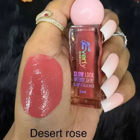 Everly Beauties Glow Lock Intense Shine Lip Gloss - Desert Rose — EVERLY lip colour