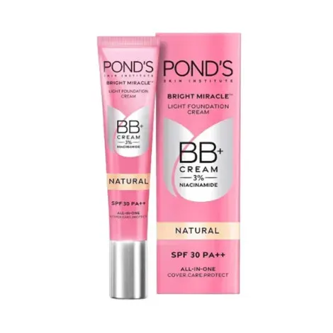 Ponds Natural SPF30 PA++ All In One 3% Niacinamide BB+ Cream 18g — POND'S sunscreen
