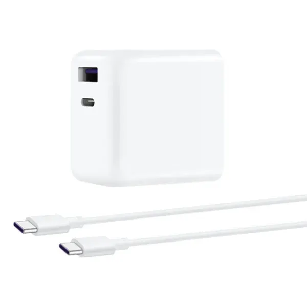 Huawei USB + USB-C / Type-C Interface Super Fast Charge Gan Dual Port Charger 65W — HUAWEI