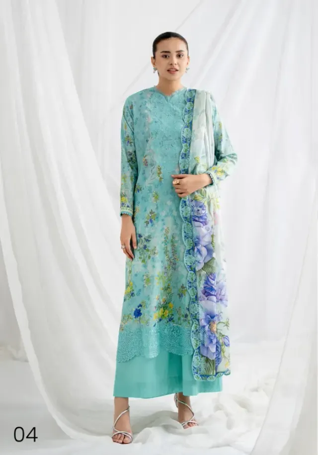GullJee Rang-e-Haya Lawn - Shopemart 1