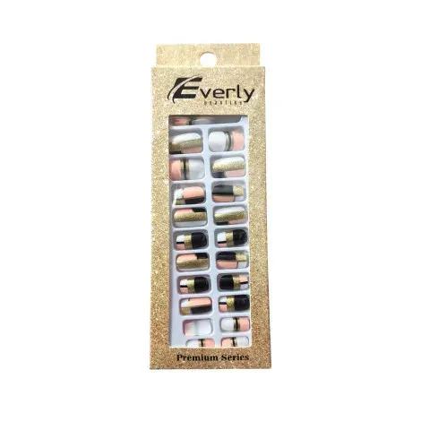 Everly Natural Fake Nails 24pcs - H208 — EVERLY beauty product